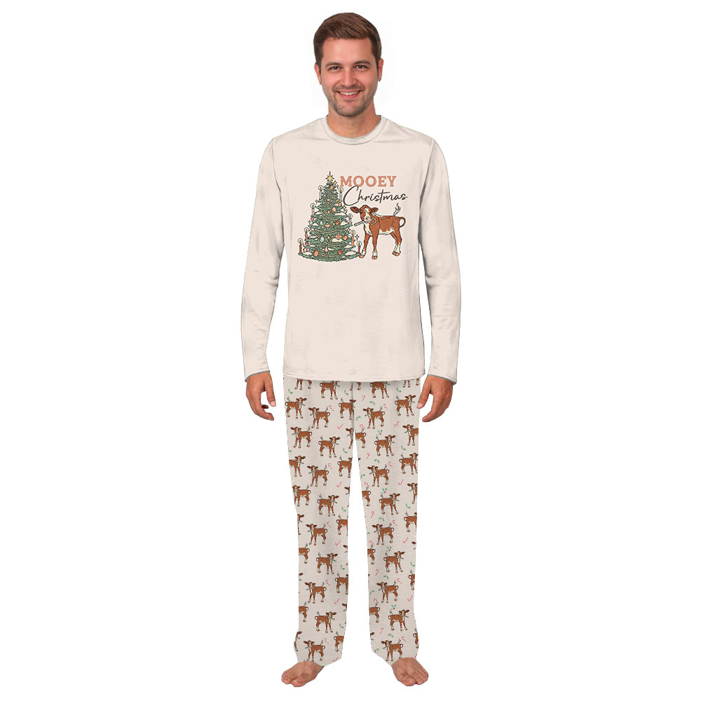 Mooey Christmas Family Matching Pajamas With Dog Mooey Christmas Family Matching Pajamas With Dog