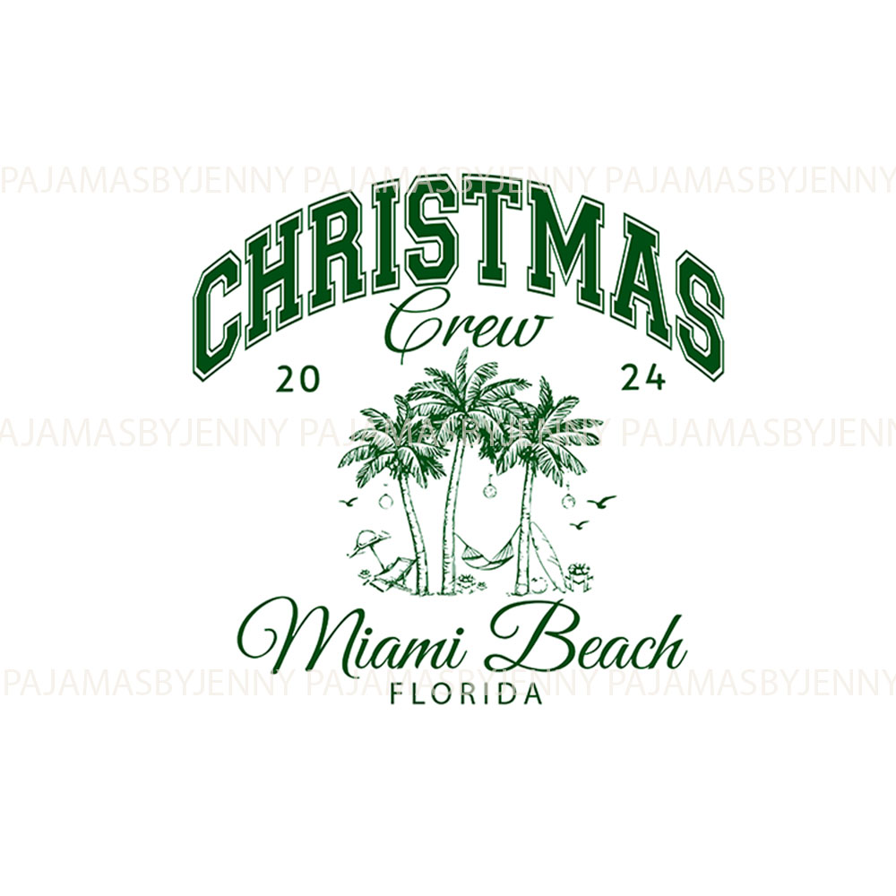 Personalized Location Florida Tropical Palm Tree Christmas Pjs For Family Personalized Location Florida Tropical Palm Tree Christmas Pjs For Family