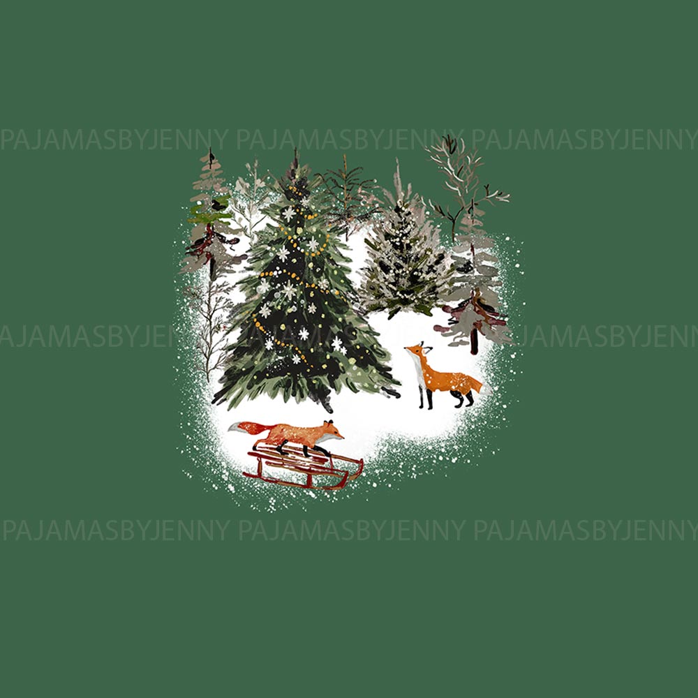 Fox Christmas Matching Dog And Owner Holiday Pajamas Fox Christmas Matching Dog And Owner Holiday Pajamas