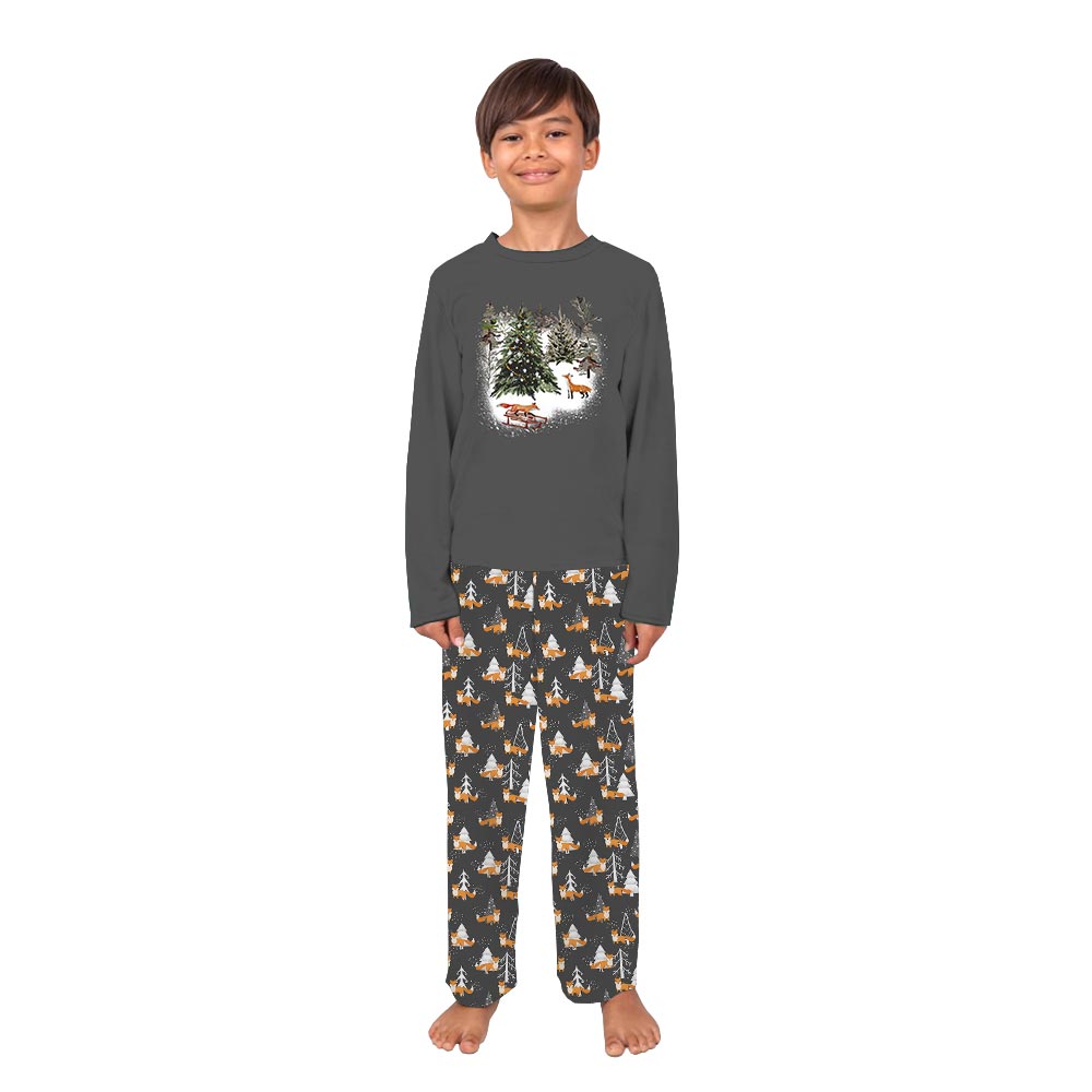 Fox Christmas Pajamas For Adults and Kids Fox Christmas Pajamas For Adults and Kids
