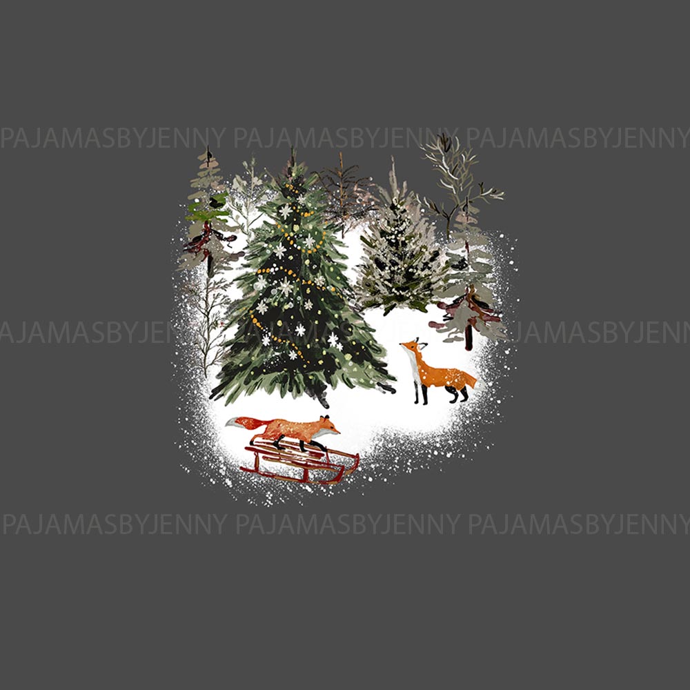 Fox Christmas Pajamas For Adults and Kids Fox Christmas Pajamas For Adults and Kids