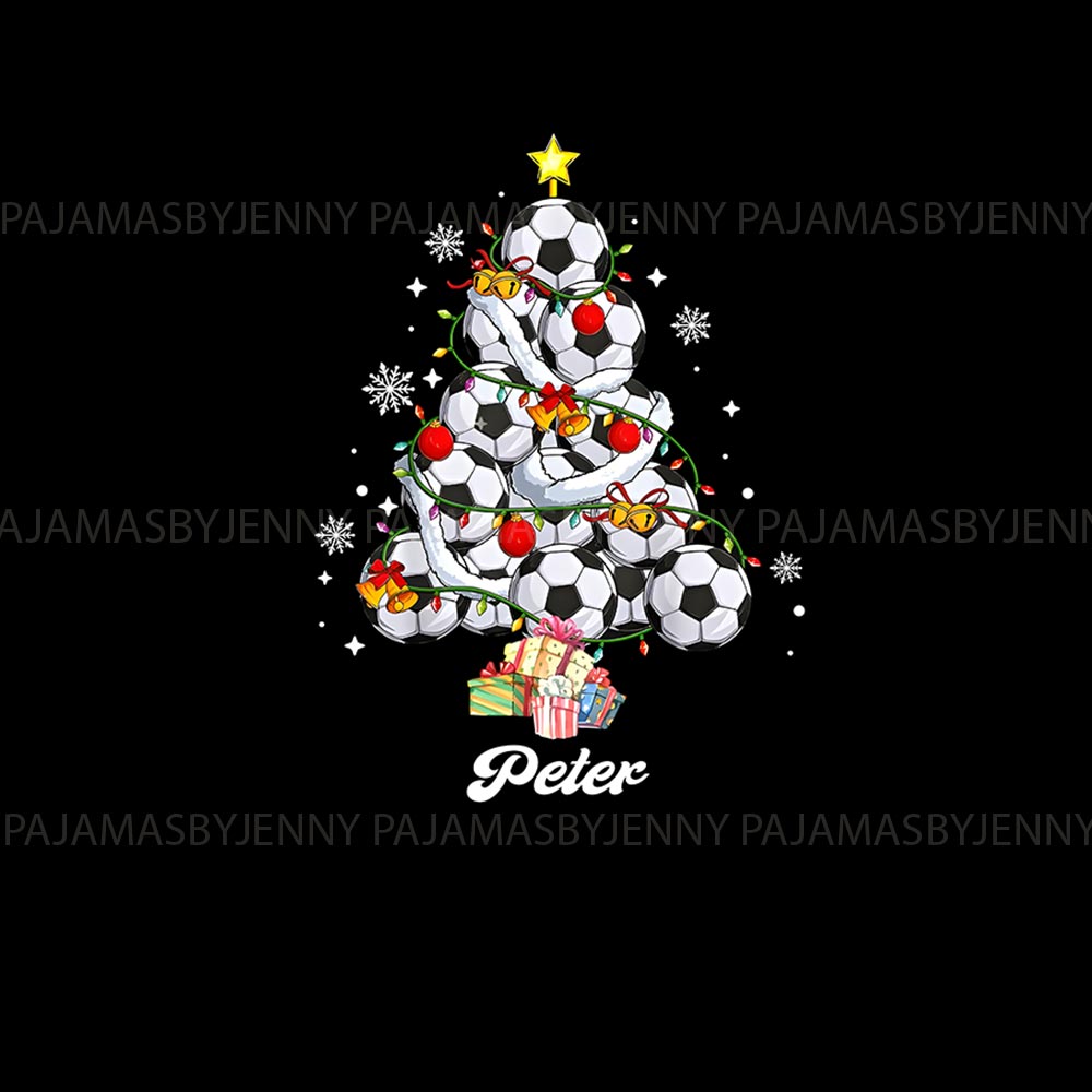 Personalized Soccer Christmas Tree Matching Dog And Owner Holiday Pajamas Personalized Soccer Christmas Tree Matching Dog And Owner Holiday Pajamas