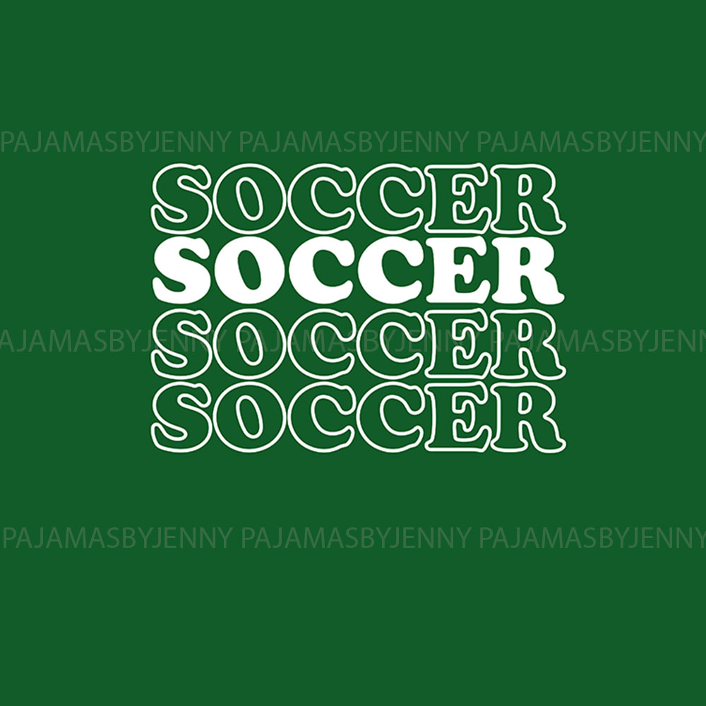Festive Soccer Pajama Sets For Men And Women Green Festive Soccer Pajama Sets For Men And Women Green
