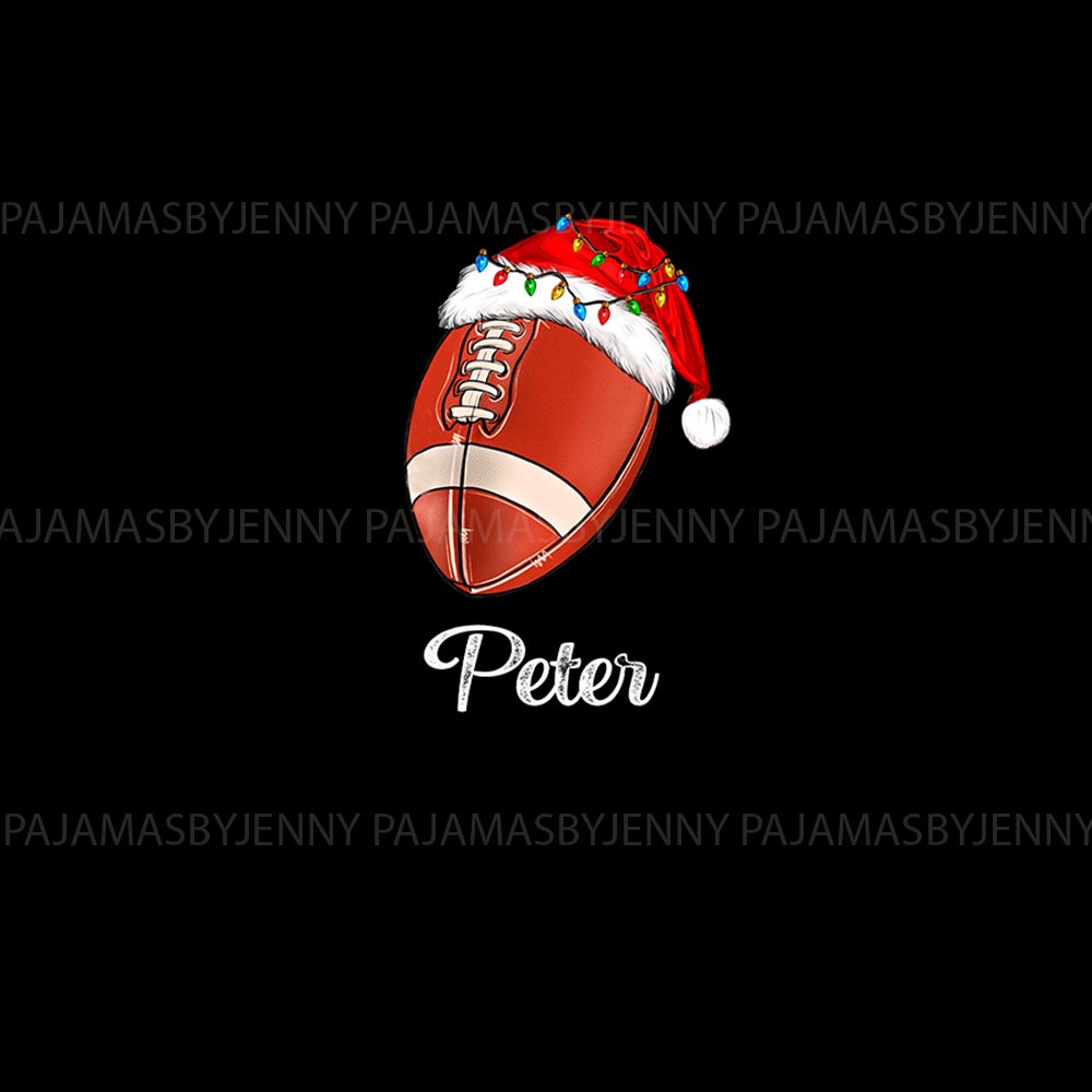 Personalized Name America Football Christmas Pajamas Tops And Pants Personalized Name America Football Christmas Pajamas Tops And Pants