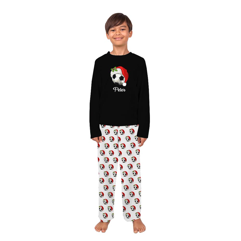 Personalized Text Soccer Matching Dog And Owner Holiday Pajamas Personalized Text Soccer Matching Dog And Owner Holiday Pajamas