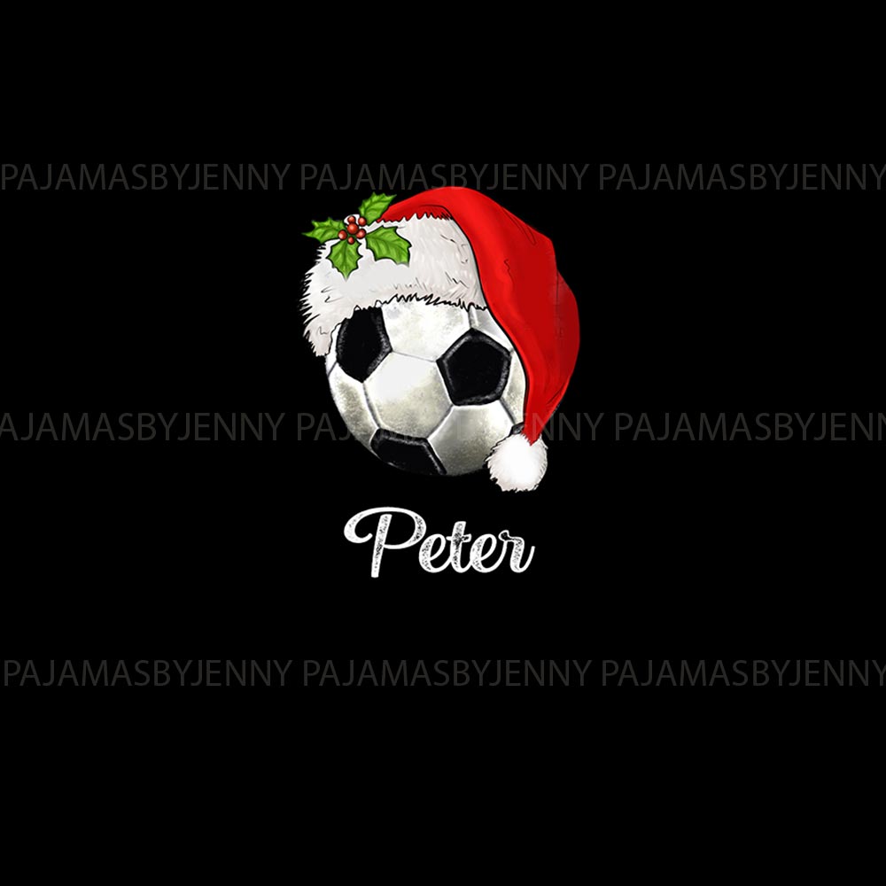 Personalized Text Soccer Matching Dog And Owner Holiday Pajamas Personalized Text Soccer Matching Dog And Owner Holiday Pajamas