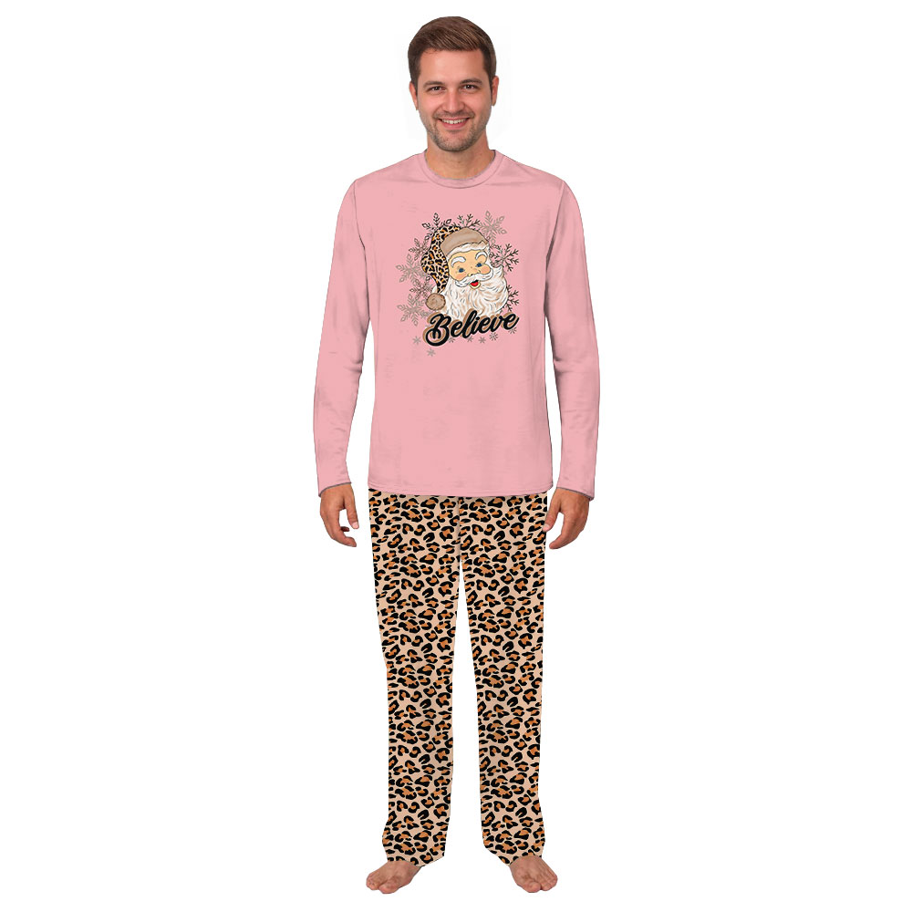 Leopard Santa Christmas Matching Dog And Owner Holiday Pajamas Leopard Santa Christmas Matching Dog And Owner Holiday Pajamas