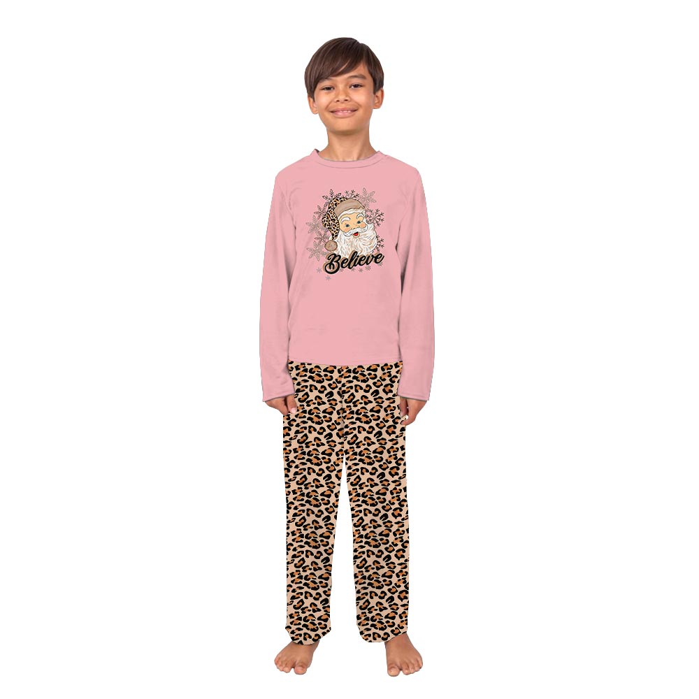 Leopard Santa Christmas Matching Dog And Owner Holiday Pajamas Leopard Santa Christmas Matching Dog And Owner Holiday Pajamas