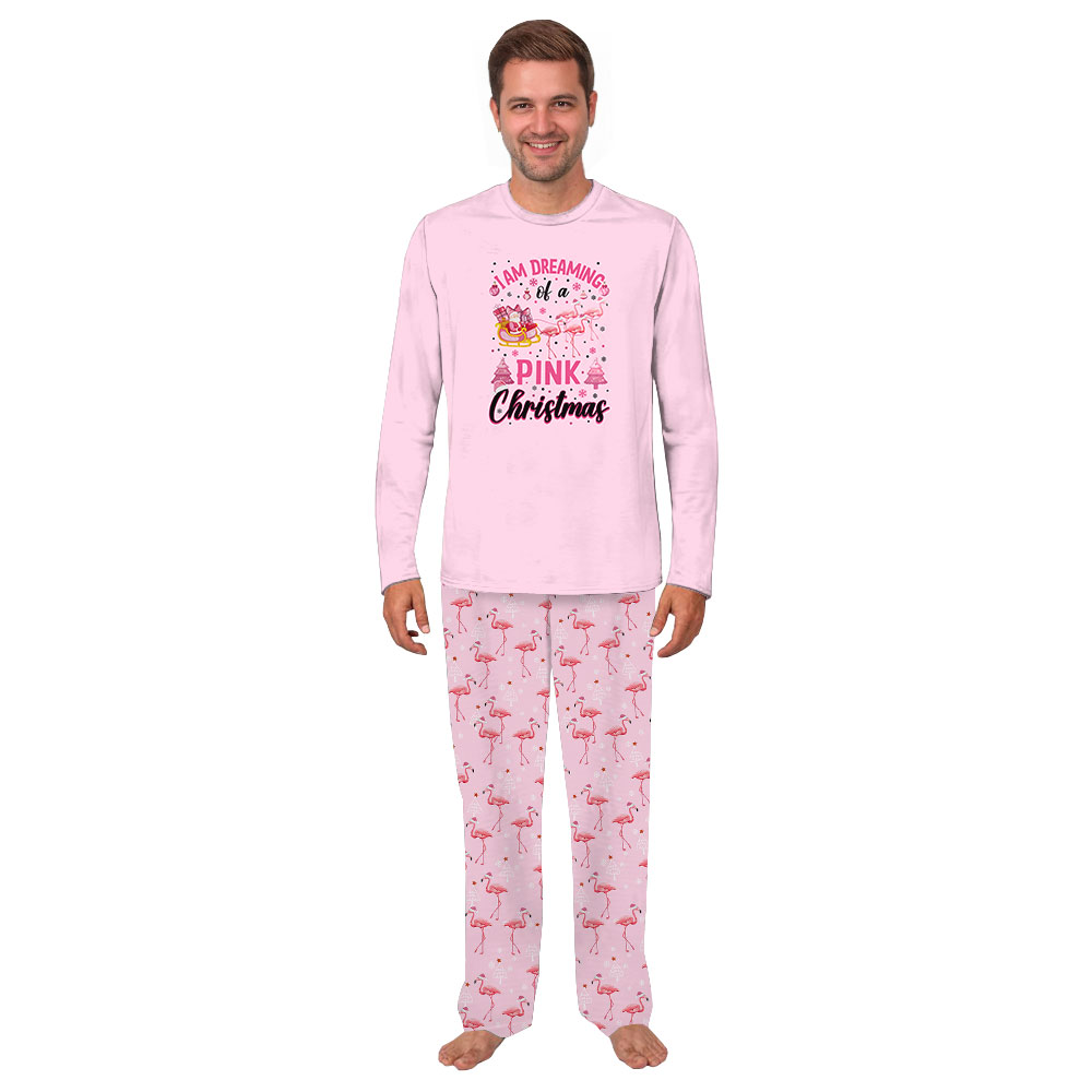 Dreaming Of A Pink Christmas Flamingo Pajamas For Adults and Kids Dreaming Of A Pink Christmas Flamingo Pajamas For Adults and Kids