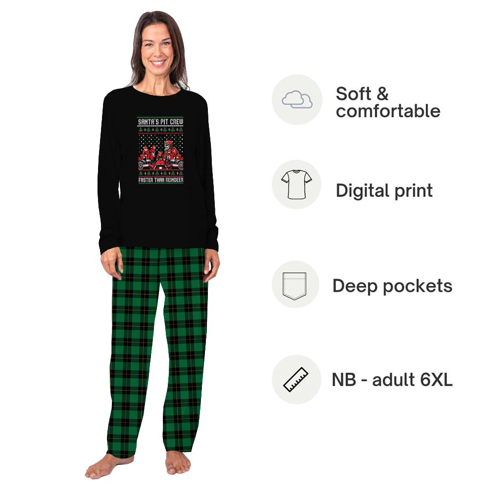 Christmas Race Crew Pit Family Holiday Pajamas Christmas Race Crew Pit Family Holiday Pajamas