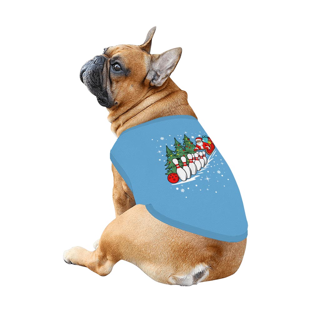 Santa Bowling Family Matching Pajamas With Dog Santa Bowling Family Matching Pajamas With Dog