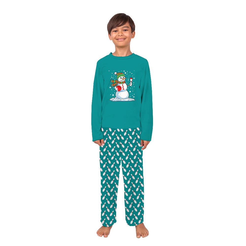 Snow Bowling Christmas Family Holiday Pajamas Snow Bowling Christmas Family Holiday Pajamas