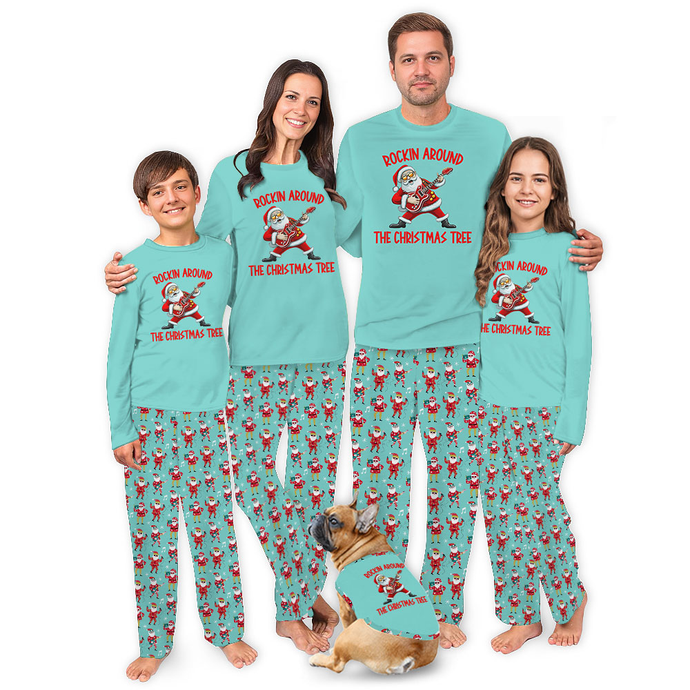 Funny Rockin Around The Christmas Tree Music Christmas Pajamas Funny Rockin Around The Christmas Tree Music Christmas Pajamas