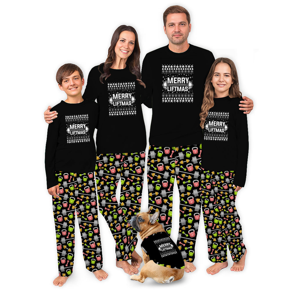 Merry Liftmas Christmas Pajamas For Gymnastics Lovers Merry Liftmas Christmas Pajamas For Gymnastics Lovers