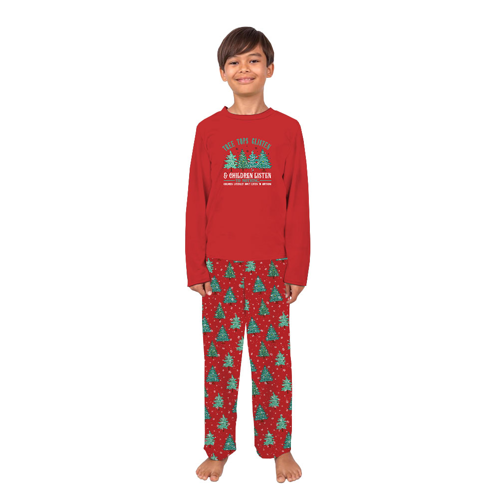 Festive Christmas Carol Pajamas For Extended Family