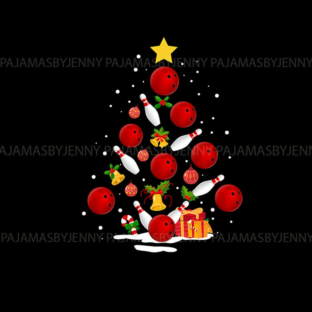 Bowling Christmas Tree Pajamas For Sport Lovers Bowling Christmas Tree Pajamas For Sport Lovers