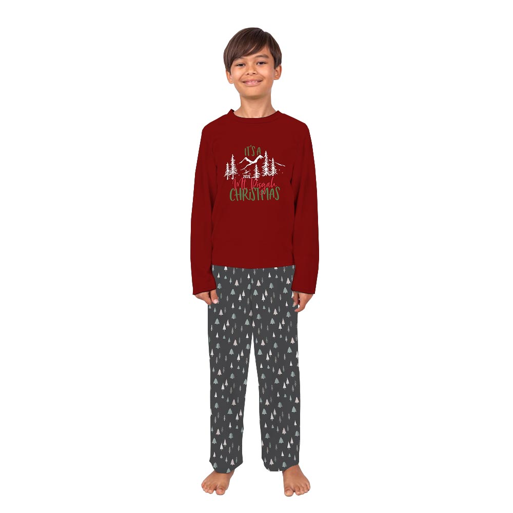 Personalized Name Mountain Christmas Matching Dog And Owner Holiday Pajamas Personalized Name Mountain Christmas Matching Dog And Owner Holiday Pajamas