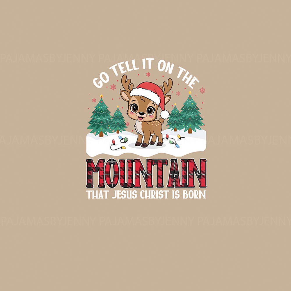 Cute Mountain Reindeer Matching Family Christmas Jammies Cute Mountain Reindeer Matching Family Christmas Jammies