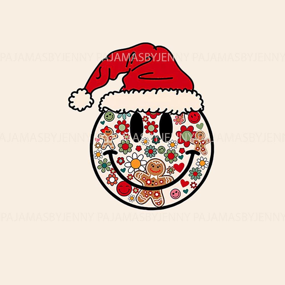 Happy Face Retro Christmas Pajamas For Family Happy Face Retro Christmas Pajamas For Family