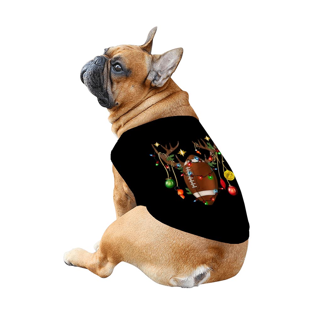 Football Themed Matching Dog And Owner Holiday Pajamas