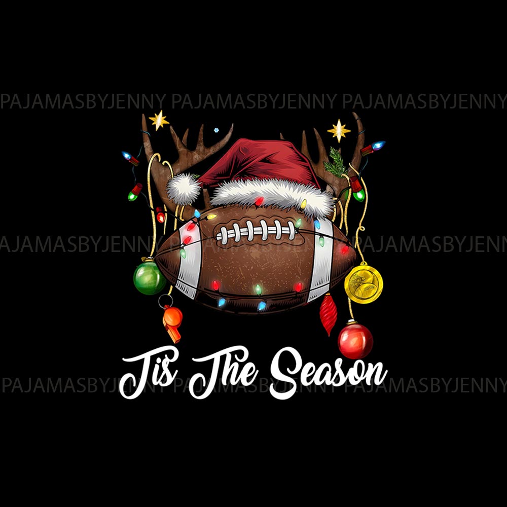Tis The Season Football Christmas Pajamas For Adults And Kids Tis The Season Football Christmas Pajamas For Adults And Kids