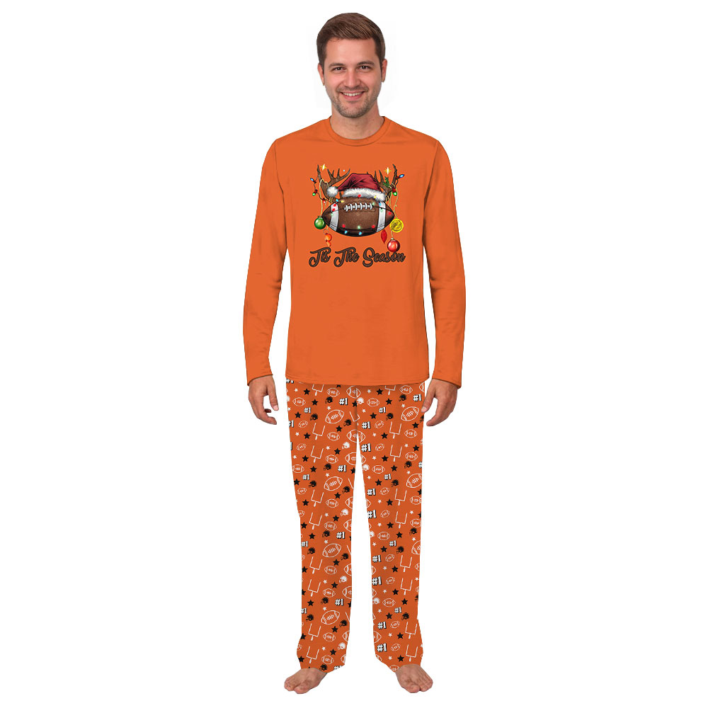 Festive Football Tis The Season Pajama Sets For Christmas Festive Football Tis The Season Pajama Sets For Christmas