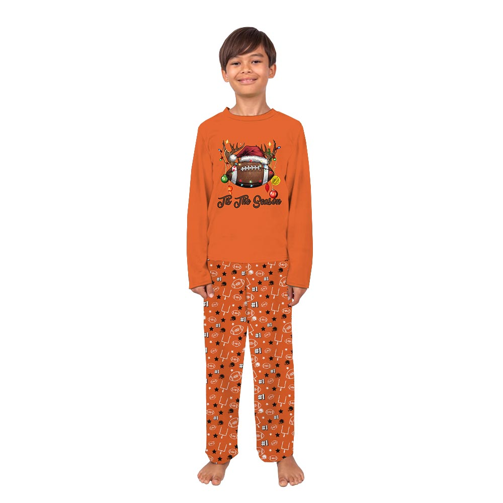 Festive Football Tis The Season Pajama Sets For Christmas Festive Football Tis The Season Pajama Sets For Christmas