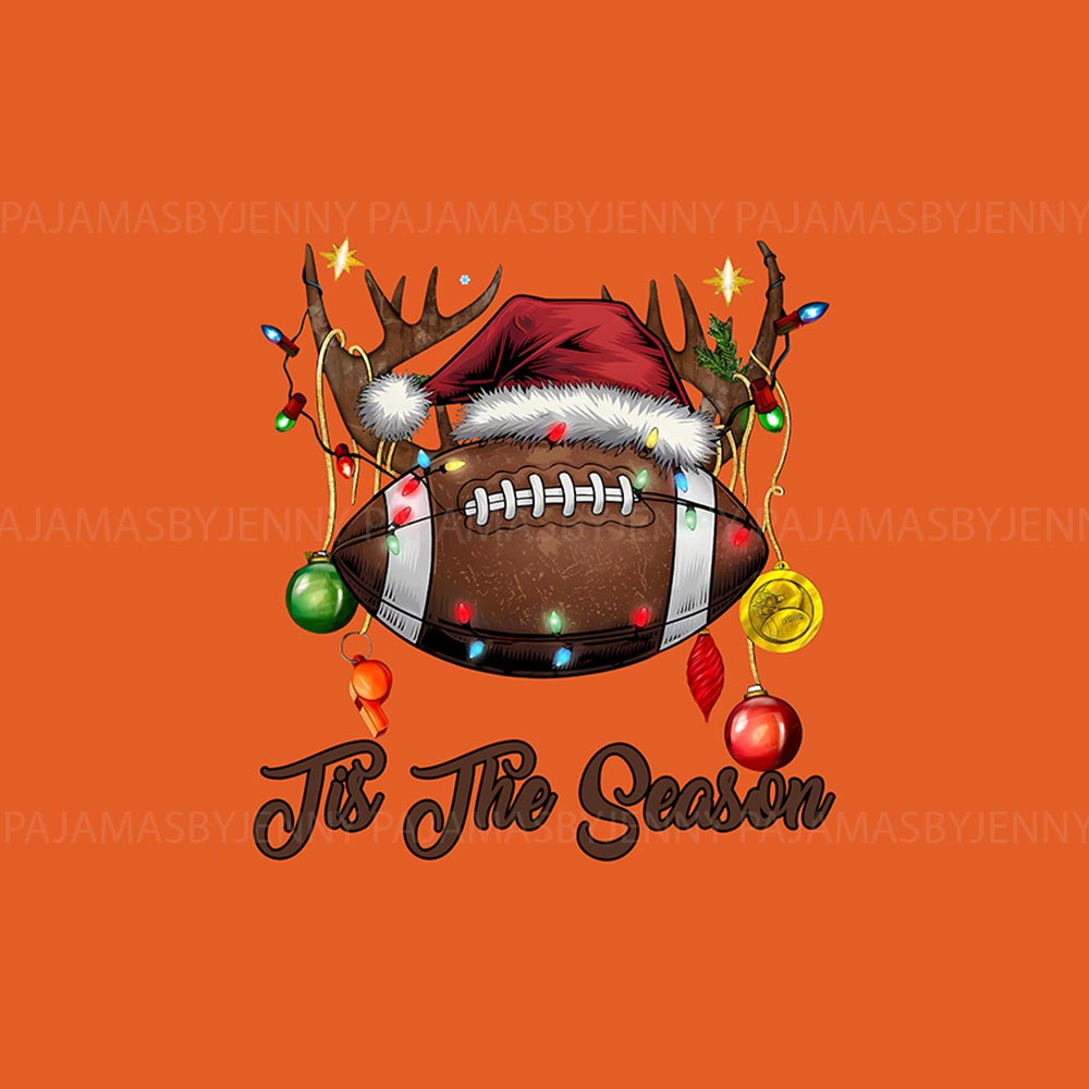Festive Football Tis The Season Pajama Sets For Christmas Festive Football Tis The Season Pajama Sets For Christmas