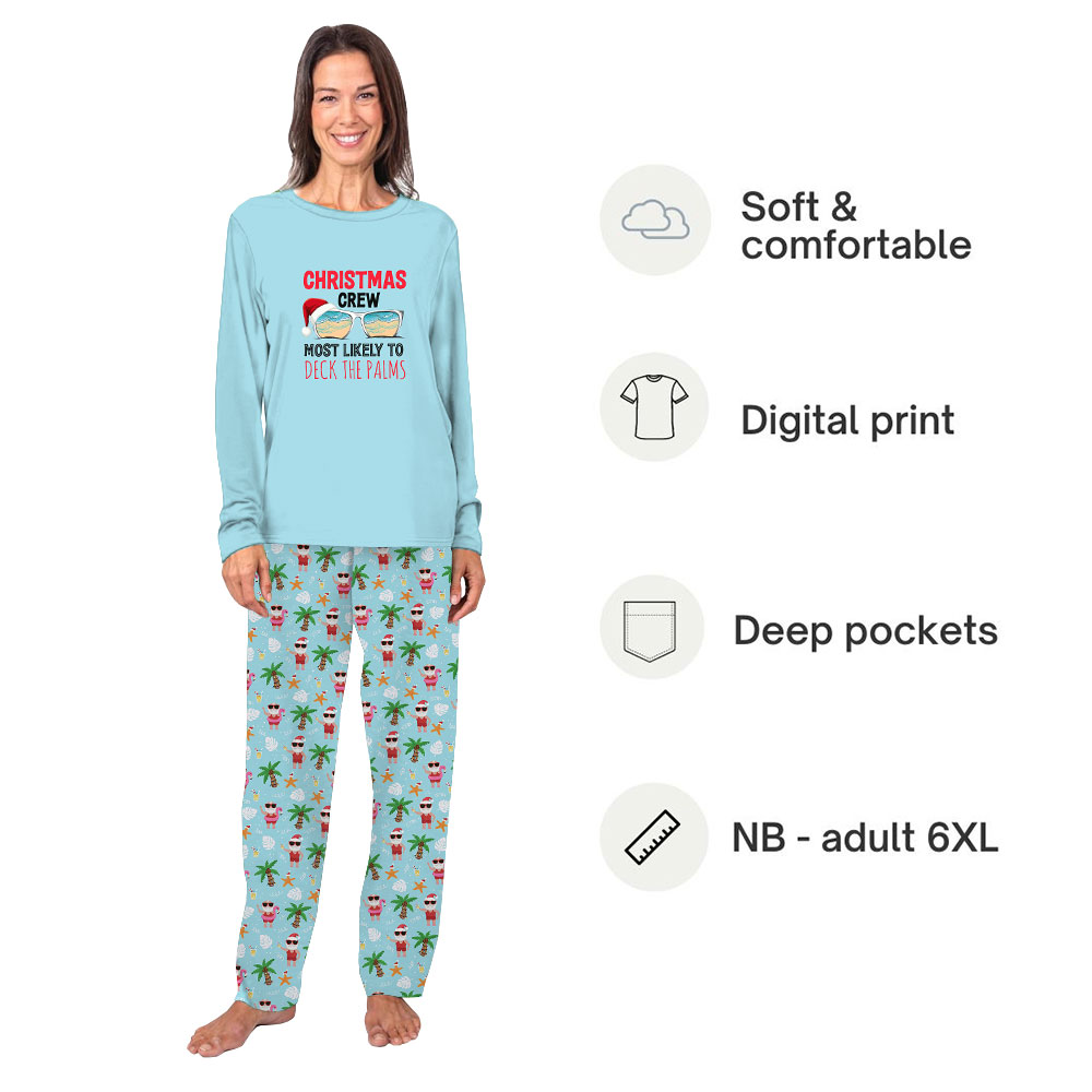 Customizable Tropical Themed Family Christmas Vacation PJs Customizable Tropical Themed Family Christmas Vacation PJs
