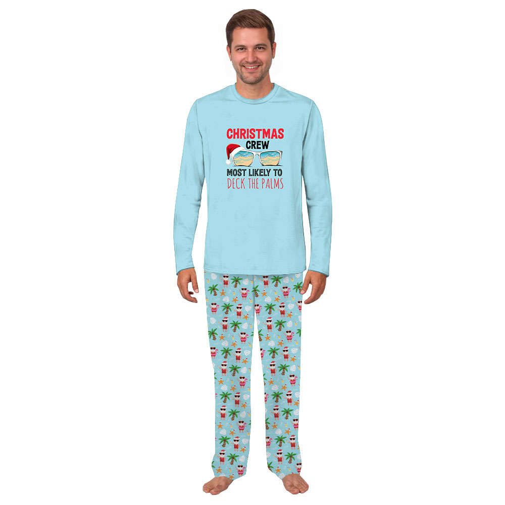 Customizable Tropical Themed Family Christmas Vacation PJs Customizable Tropical Themed Family Christmas Vacation PJs