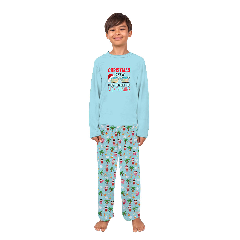 Customizable Tropical Themed Family Christmas Vacation PJs Customizable Tropical Themed Family Christmas Vacation PJs