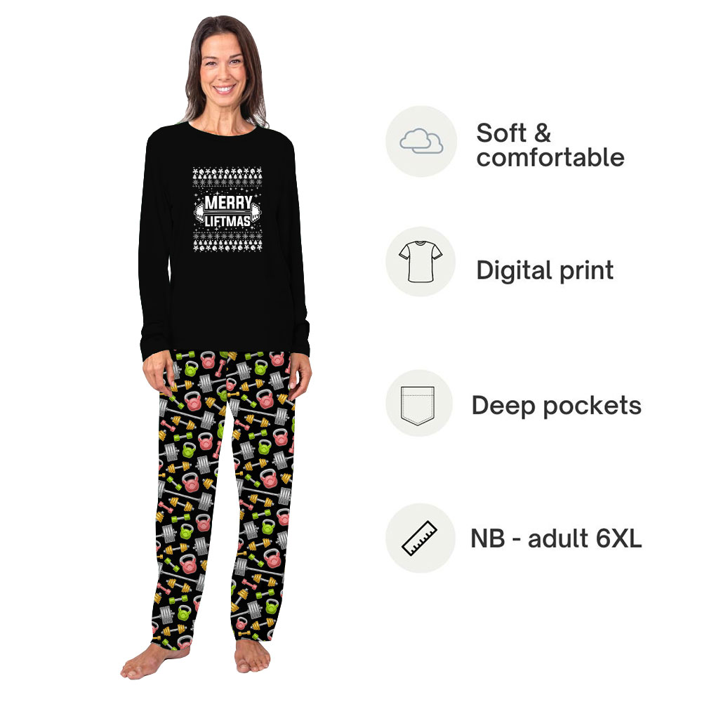 Merry Liftmas Christmas Pajamas For Gymnastics Lovers Merry Liftmas Christmas Pajamas For Gymnastics Lovers