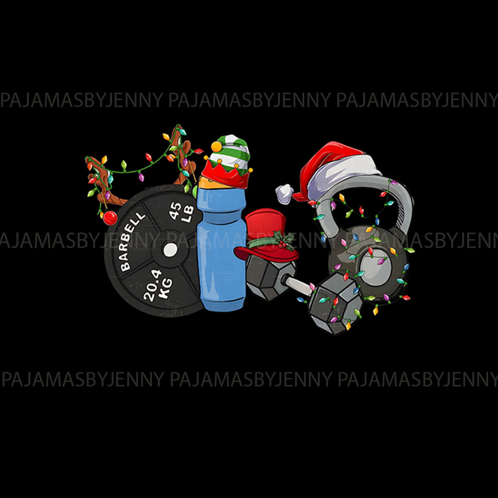 Festive Workout Gymnastics Christmas Pajamas Sets Black Festive Workout Gymnastics Christmas Pajamas Sets Black