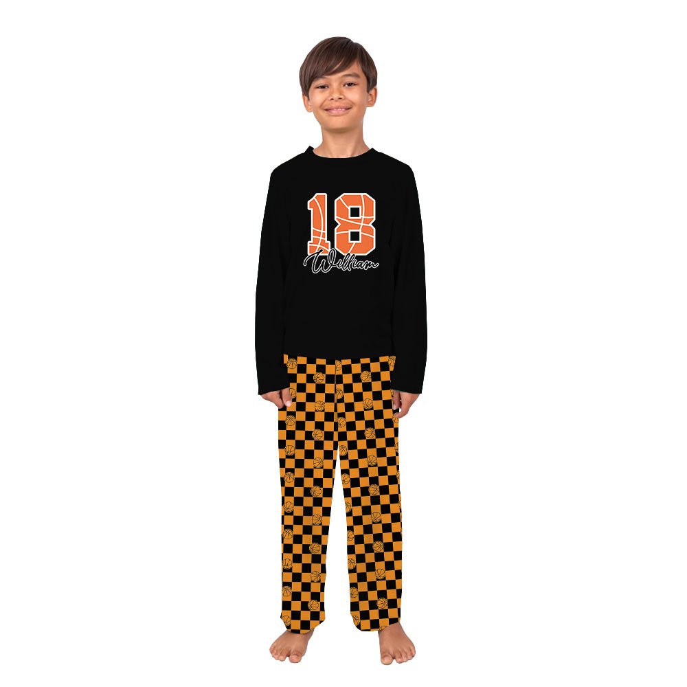 Basketball Lover Pajamas Personalized Name And Number Basketball Lover Pajamas Personalized Name And Number