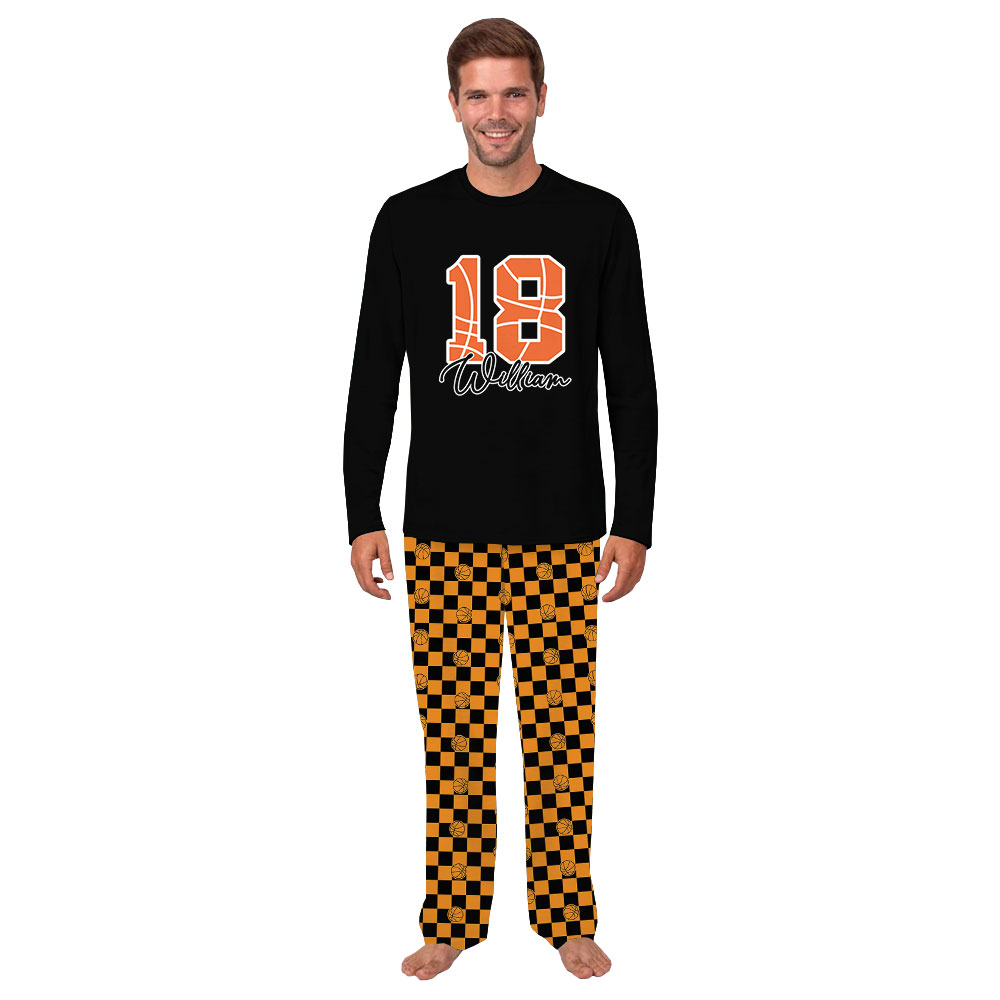 Basketball Lover Pajamas Personalized Name And Number Basketball Lover Pajamas Personalized Name And Number