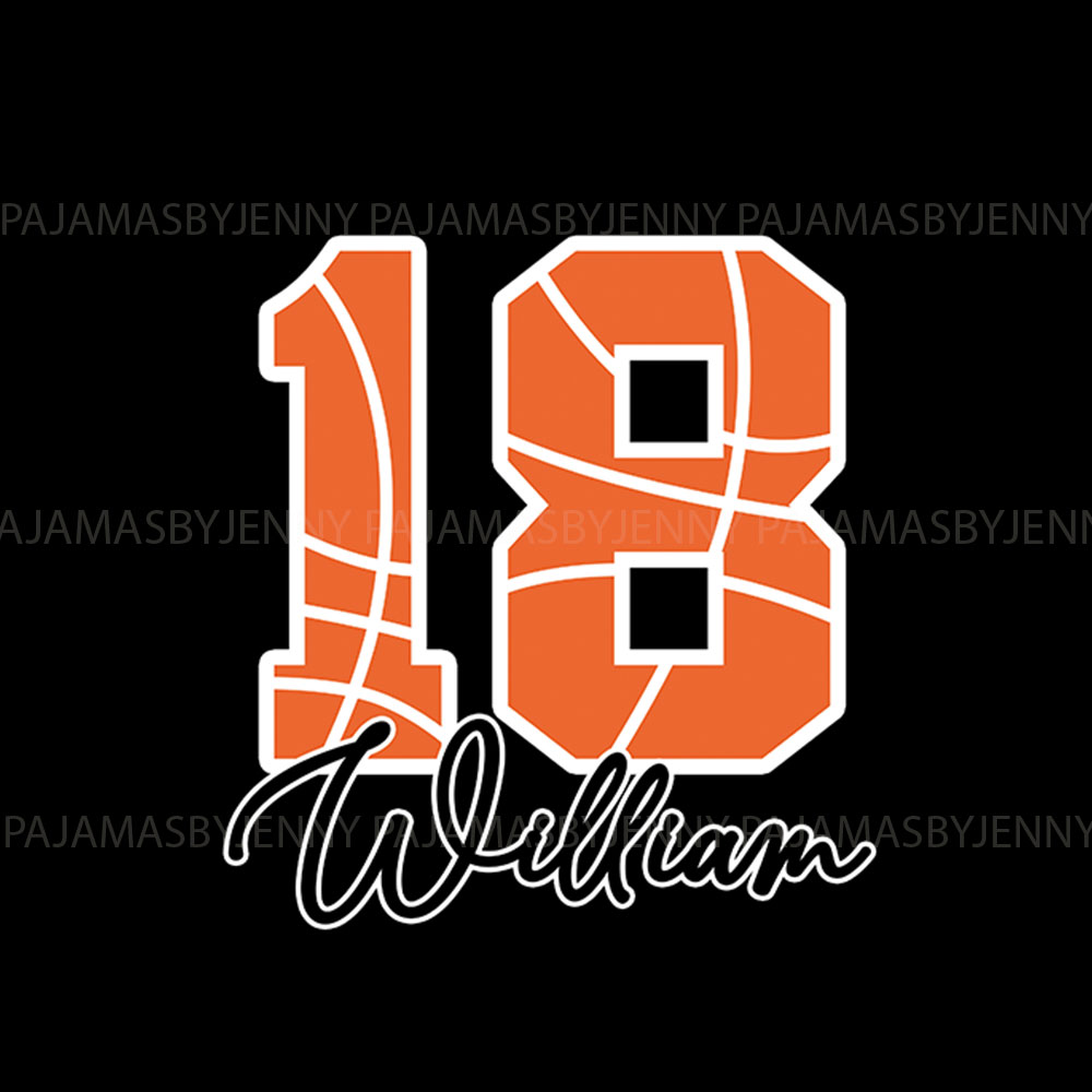Basketball Lover Pajamas Personalized Name And Number Basketball Lover Pajamas Personalized Name And Number