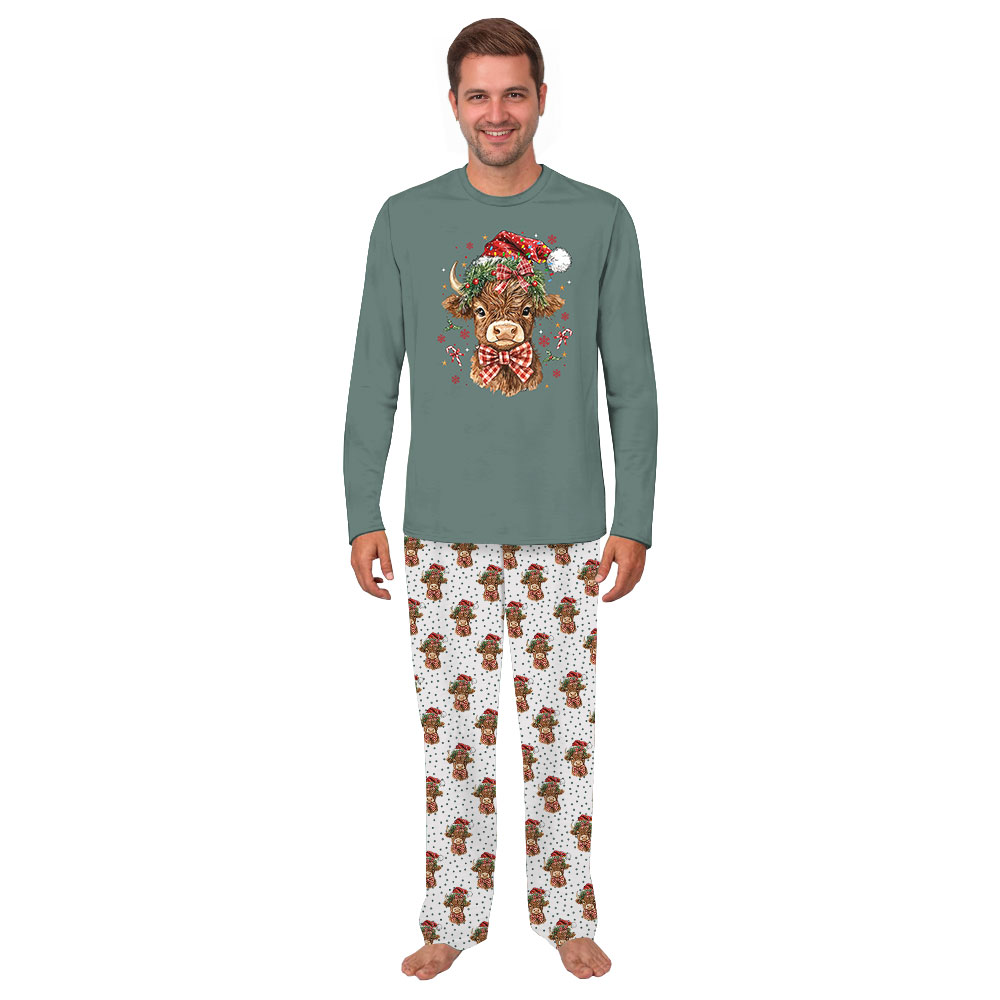 Christmas Highland Cow Family Holiday Pajamas Christmas Highland Cow Family Holiday Pajamas