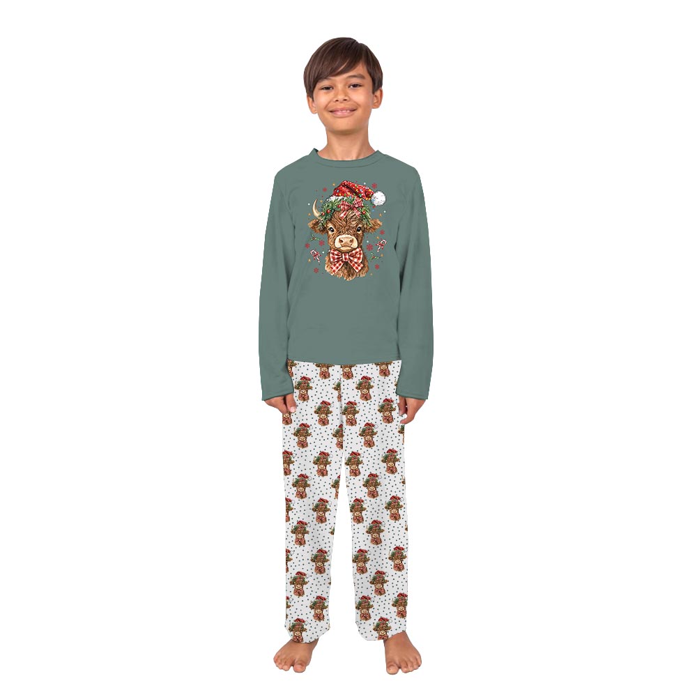 Christmas Highland Cow Family Holiday Pajamas Christmas Highland Cow Family Holiday Pajamas