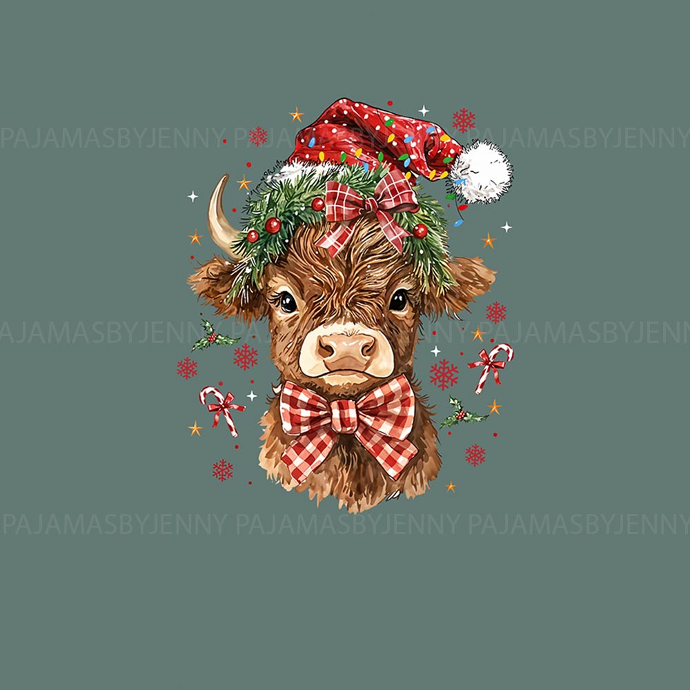 Christmas Highland Cow Family Holiday Pajamas Christmas Highland Cow Family Holiday Pajamas