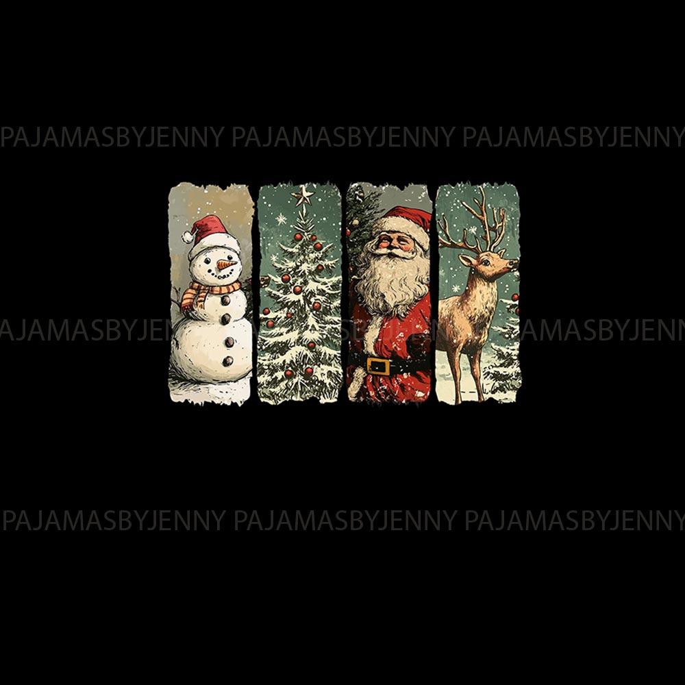 Retro Christmas Family Matching Pajamas For Christmas Retro Christmas Family Matching Pajamas For Christmas