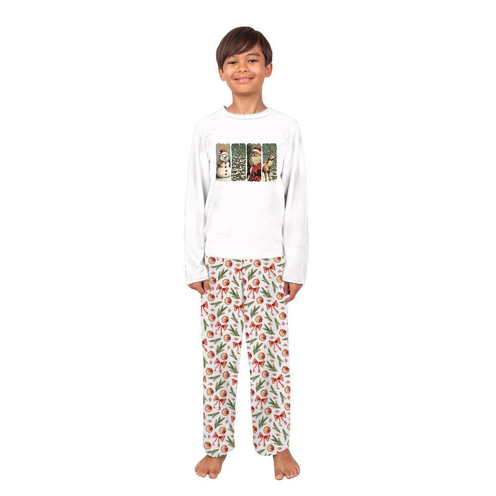 Retro Santa Claus Matching Dog And Owner Holiday Pajamas Retro Santa Claus Matching Dog And Owner Holiday Pajamas