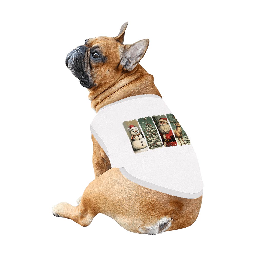 Retro Santa Claus Matching Dog And Owner Holiday Pajamas Retro Santa Claus Matching Dog And Owner Holiday Pajamas