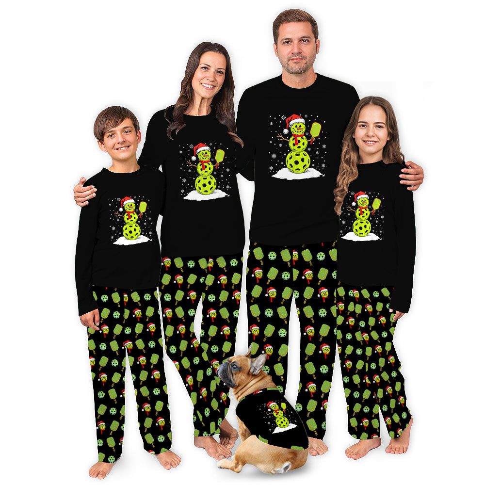 Festive Pickleball Christmas Pajamas For Women And Men Festive Pickleball Christmas Pajamas For Women And Men
