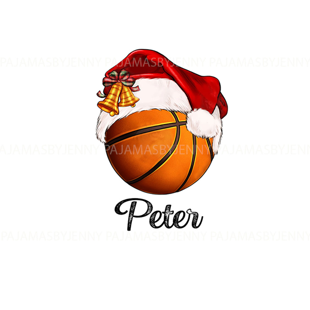 Custom Name Basketball Christmas Pajamas For Family Custom Name Basketball Christmas Pajamas For Family