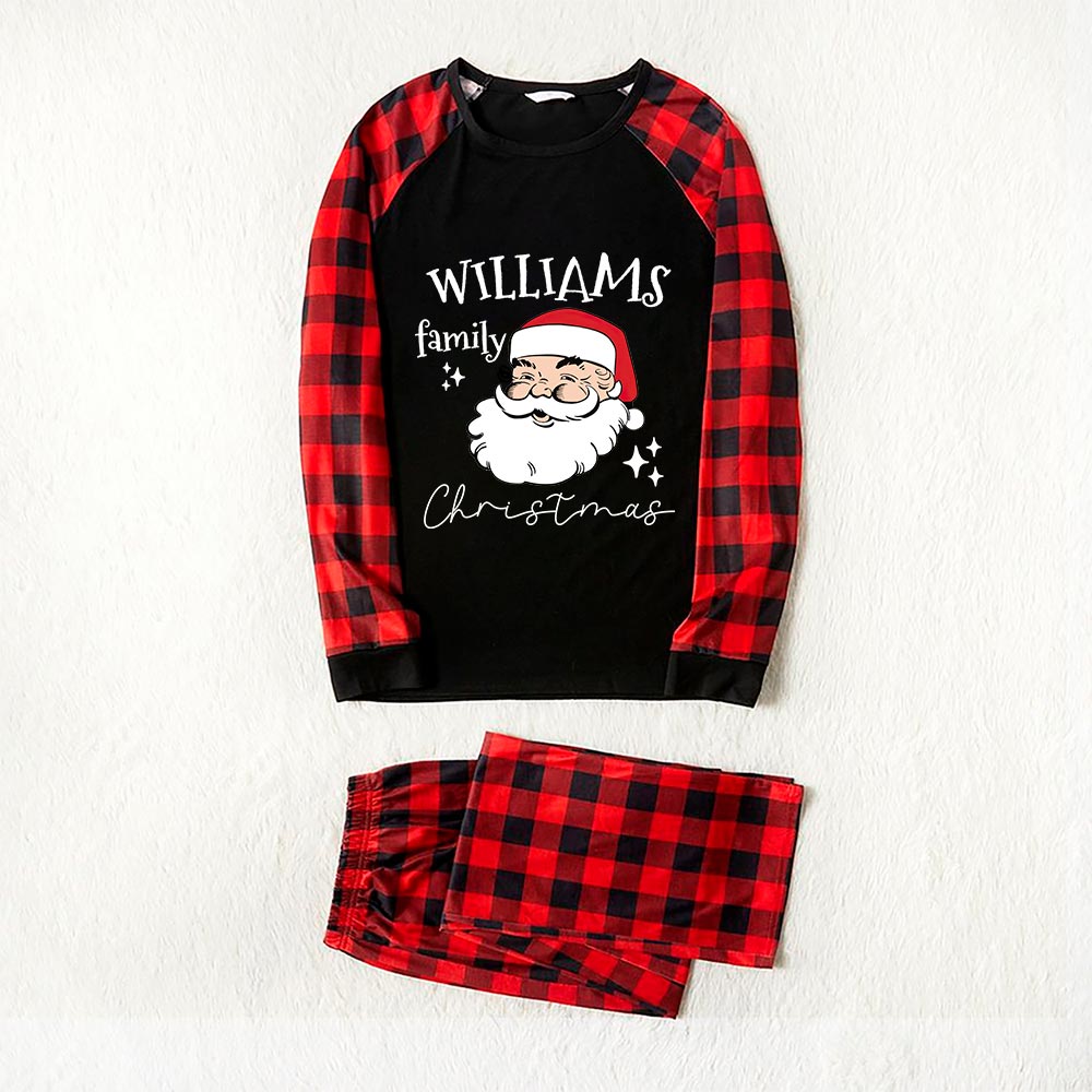 Personalized Family Name Santa Family Christmas Matching Pajamas Personalized Family Name Santa Family Christmas Matching Pajamas