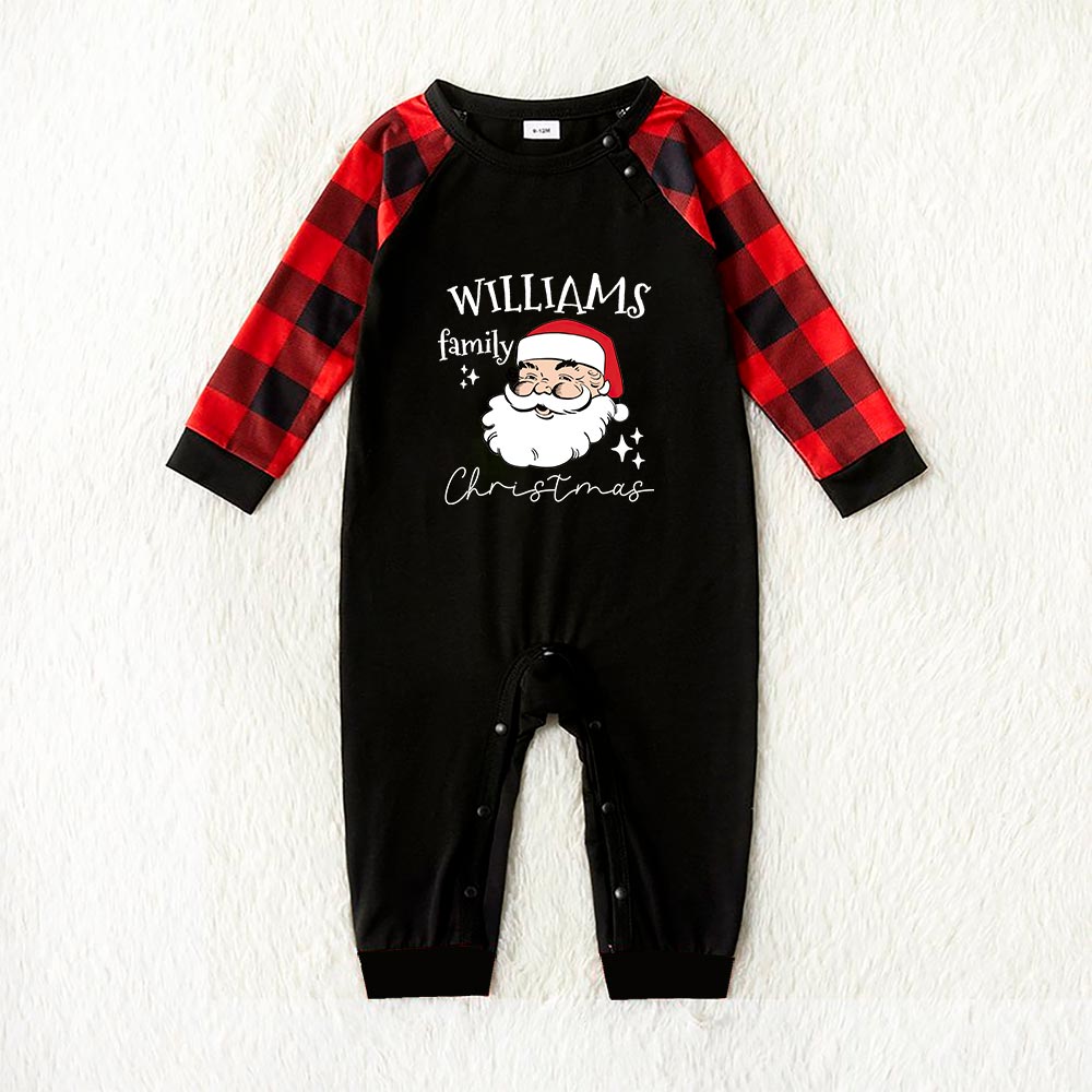 Personalized Family Name Santa Family Christmas Matching Pajamas Personalized Family Name Santa Family Christmas Matching Pajamas