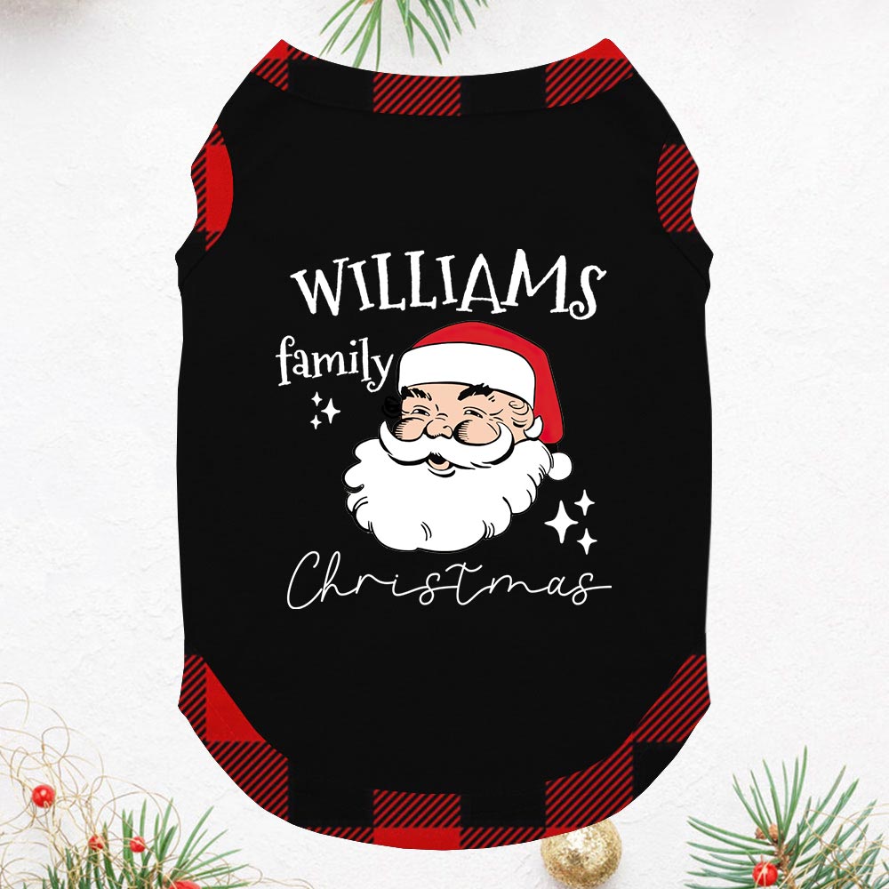 Personalized Family Name Santa Family Christmas Matching Pajamas Personalized Family Name Santa Family Christmas Matching Pajamas