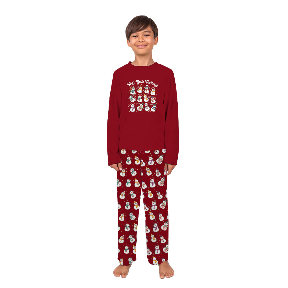 Cute Christmas Pjs With Mental Heath Snowman Cute Christmas Pjs With Mental Heath Snowman