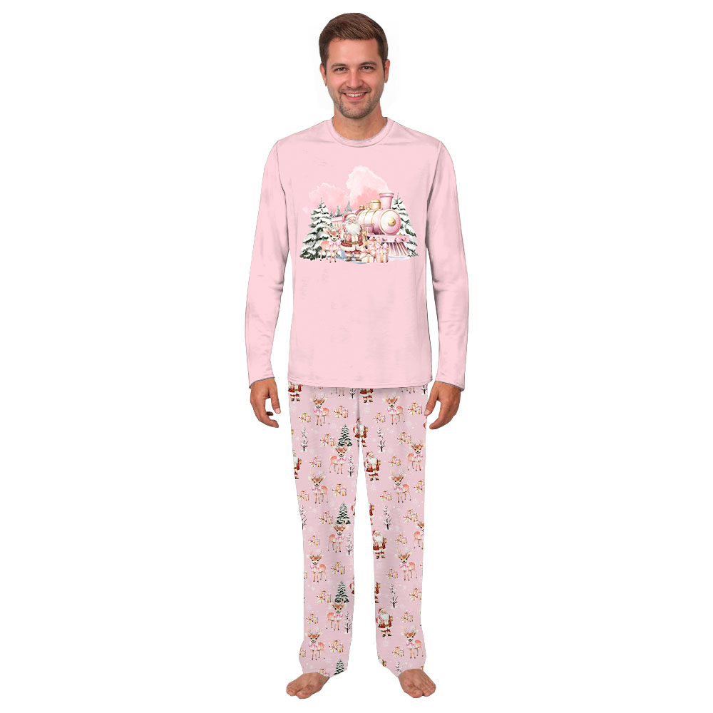 Festive Pink Santa Jammies For Christmas Festive Pink Santa Jammies For Christmas