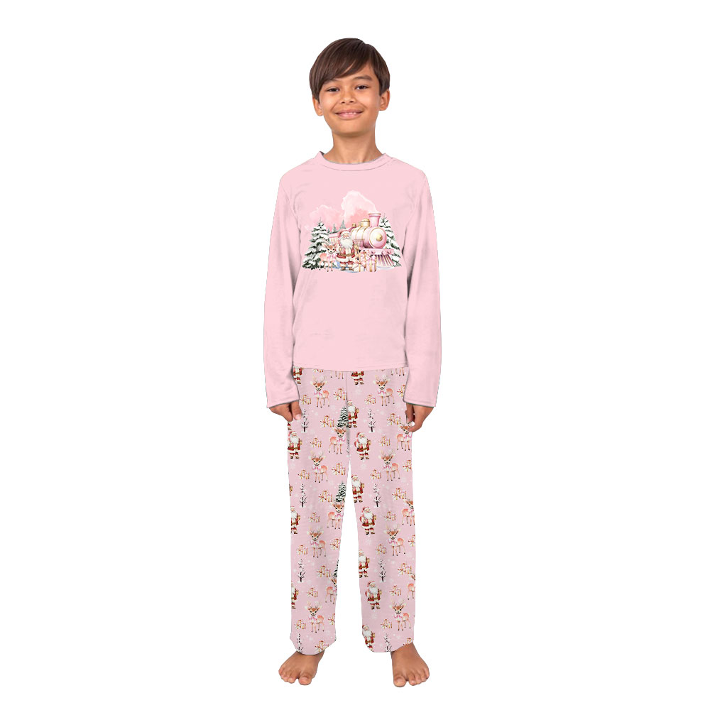 Festive Pink Santa Jammies For Christmas Festive Pink Santa Jammies For Christmas